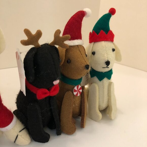 Target Bullseye Playground Christmas Holiday Felt Plush Dogs - Picture 5 of 16